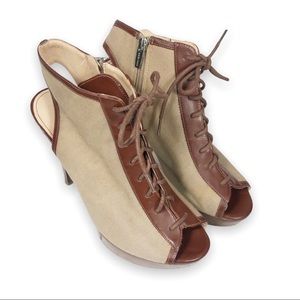 Marc Fisher Lace Up Sneaker Walker 2 Heels Size 7